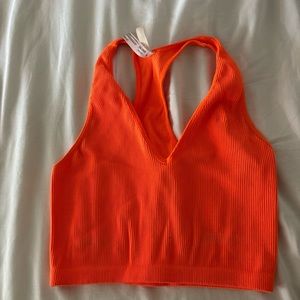 Orange tank top from free people movement